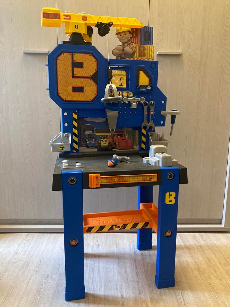 Smoby werkbank Bob de Bouwer, Ophalen, Gebruikt
