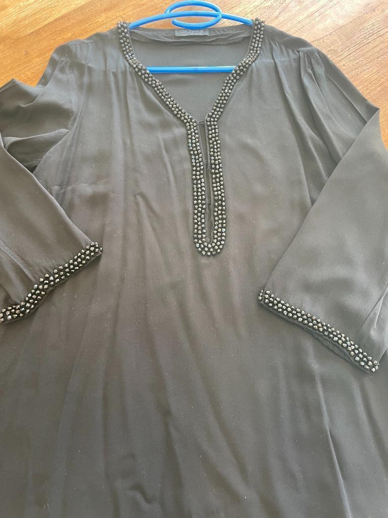 Blouse Giovane maat 40, Kleding | Dames, Maat 38/40 (M), Zwart, Ophalen of Verzenden, Gedragen