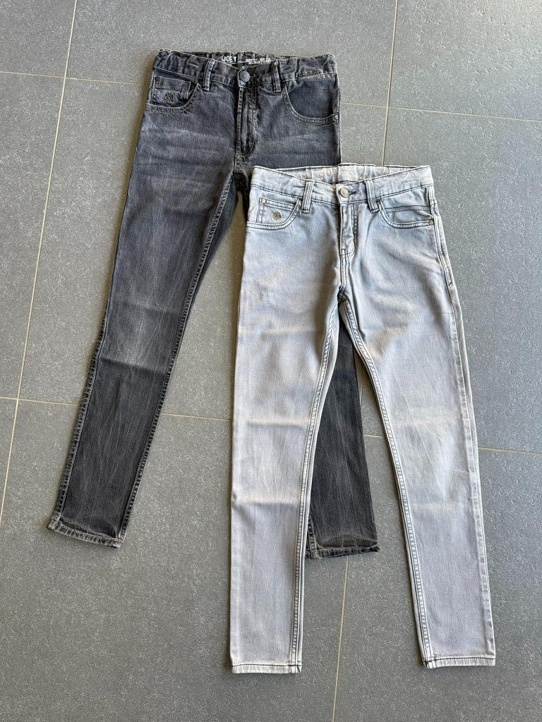 Set licht-/donkergrijze jeansbroeken JBC Skinny Fit maat 146, Broek, JBC, Ophalen of Verzenden, Zo goed als nieuw