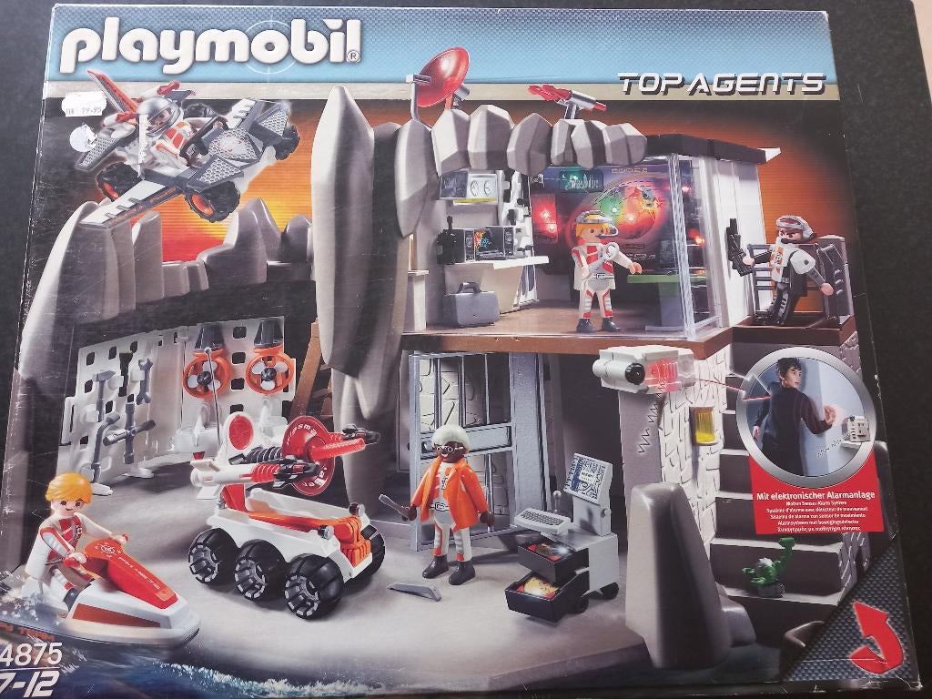 Playmobil Top Agents hoofdkwartier, Enfants & Bébés, Enlèvement ou Envoi, Comme neuf