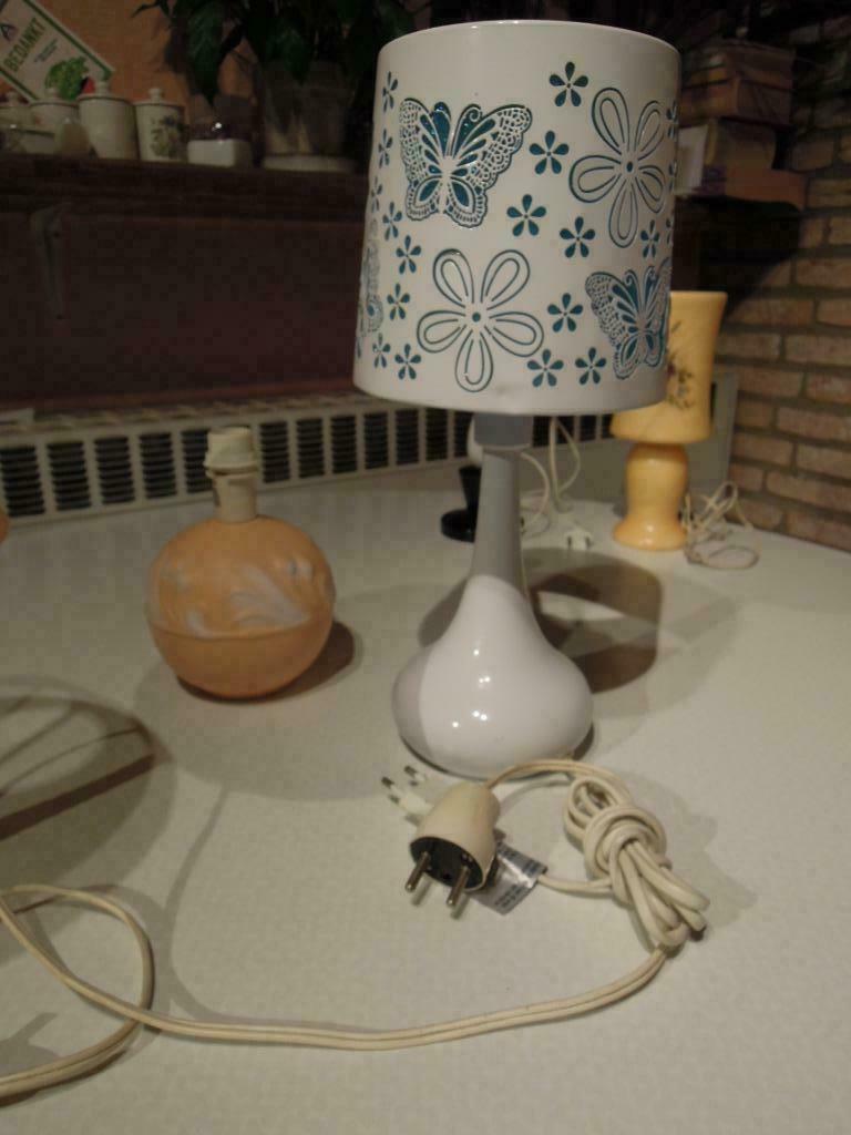 lampen onderstellen  kappen verwisselbaar nachtlampen, Enlèvement ou Envoi, Utilisé, Moins de 50 cm
