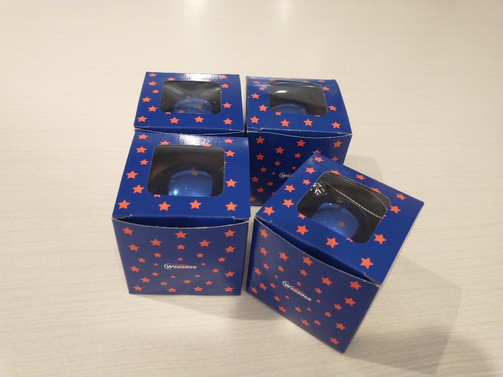 * 4 boules de Noël bleues (Wannedoo), Enlèvement ou Envoi, Neuf
