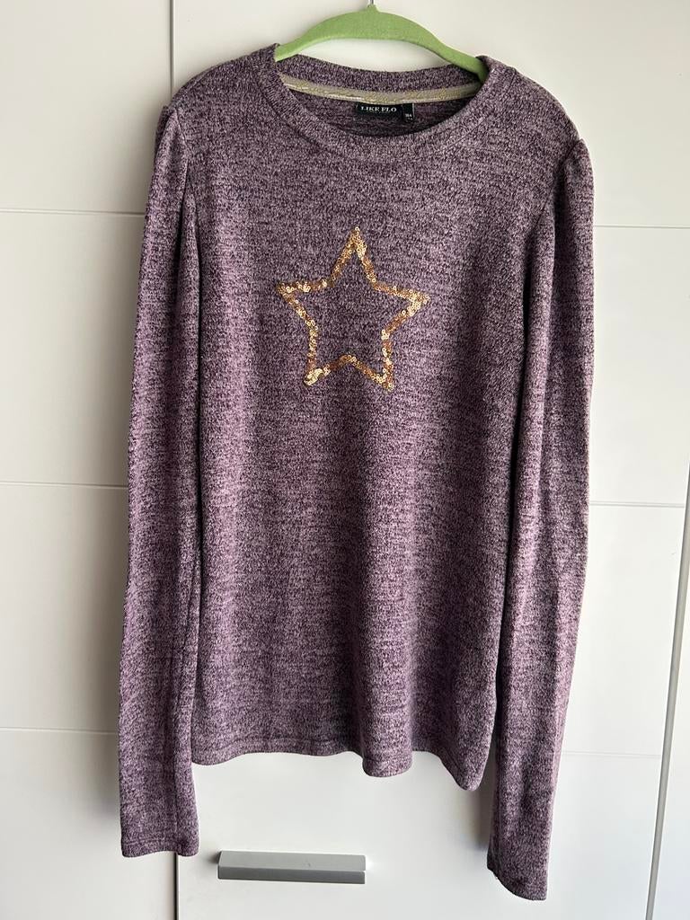 Paarse longsleeve Like Flo maat 164, Ophalen of Verzenden