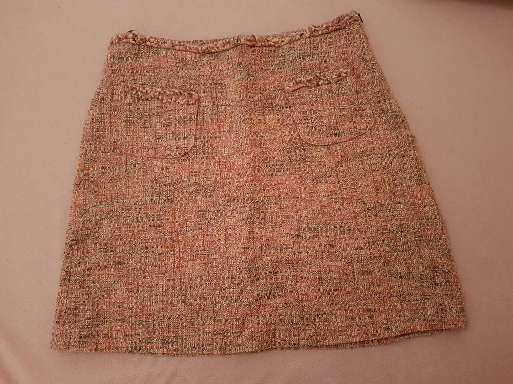 Gespikkeld roze/grijs winterrokje met binnenvoering., Kleding | Dames, Marc Aurel, Ophalen of Verzenden, Zo goed als nieuw, Roze