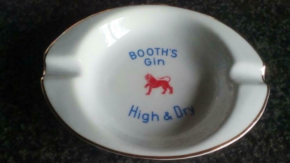 Booth's Gin high & dry ,bardour porseleinen asbak genummerd, Enlèvement ou Envoi
