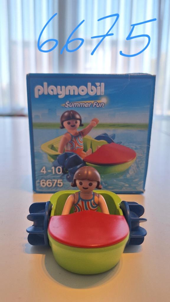Playmobil meisje in bootje, Ophalen, Gebruikt