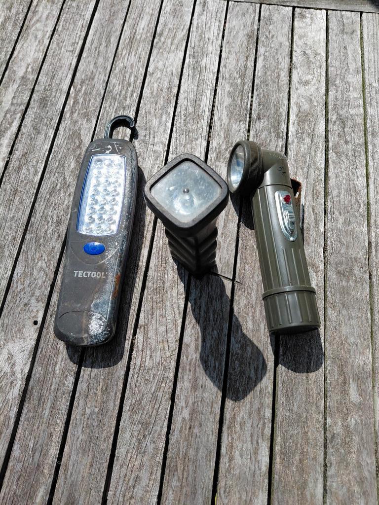3 zaklampen, Caravans en Kamperen, Ophalen of Verzenden, Zo goed als nieuw
