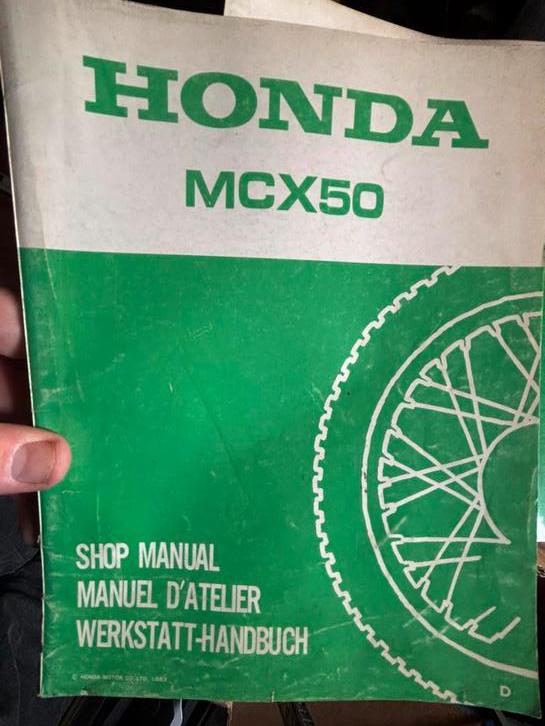 Workshopmanual Honda MCX50 Chopper 50 cc, Motoren, Ophalen of Verzenden, Honda