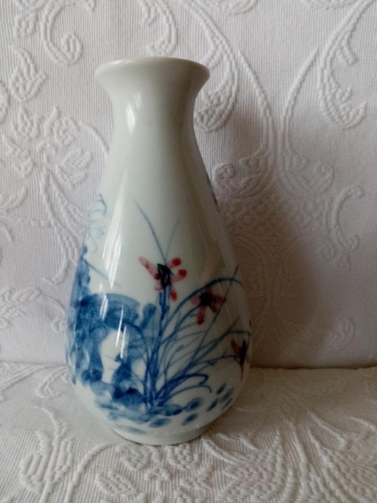 Chinees porselein perenvaas "jinghedzen" jaren 90 21.50cm, Ophalen of Verzenden