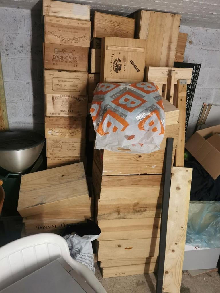 Houten kratten, Tuin en Terras, Brandhout, Ophalen