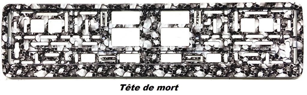 Support-plaque immatriculation « tête de mort », Neuf, Enlèvement ou Envoi, ., .
