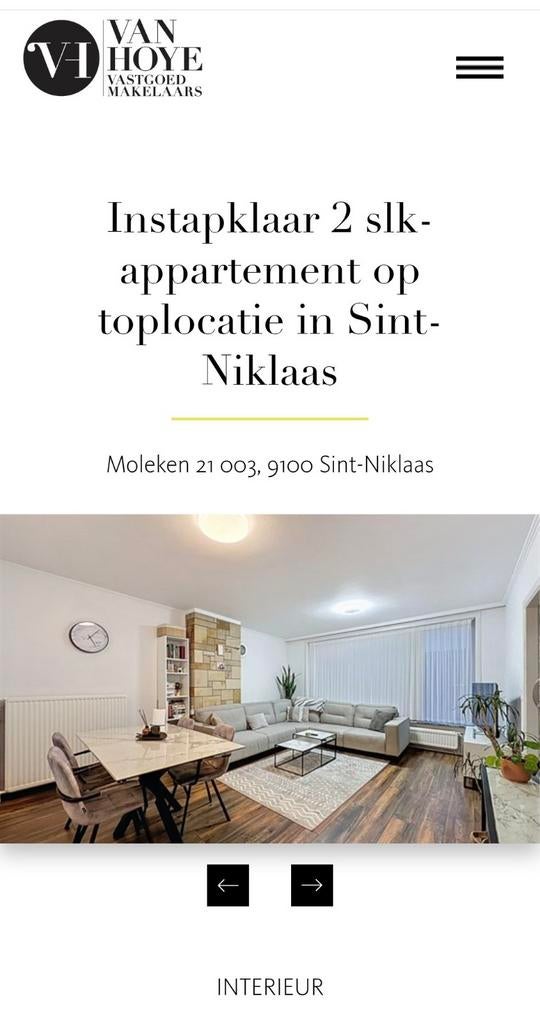 Te Koop Appartement Sint-niklaas
