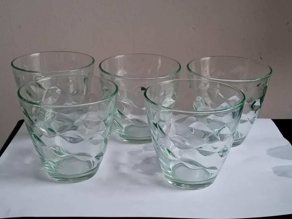 5 verres Bormioli Rocco Flora, Enlèvement ou Envoi, Verre à eau