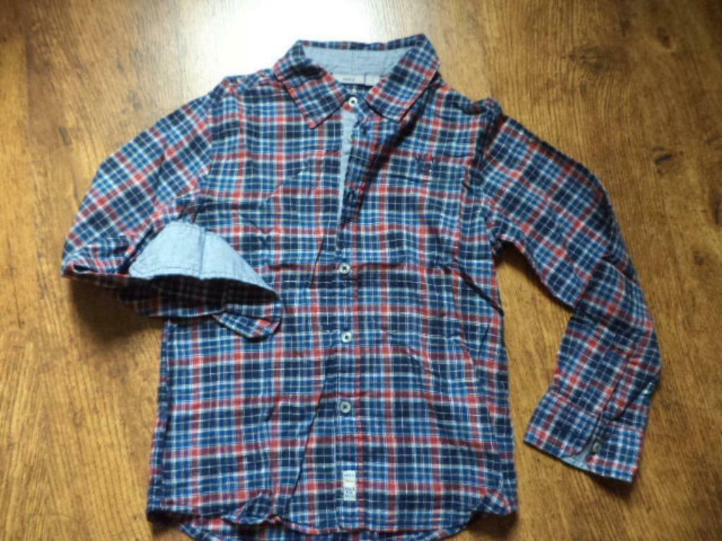 Lot de 2 chemises manches longues garçon T 110-116 MEXX H&M, Garçon, Enlèvement ou Envoi, Chemise ou À manches longues, H&M