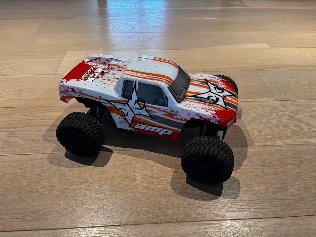 RC monstertruck RTR, Hobby en Vrije tijd, Auto offroad, Zo goed als nieuw, Schaal 1:10, RTR (Ready to Run)