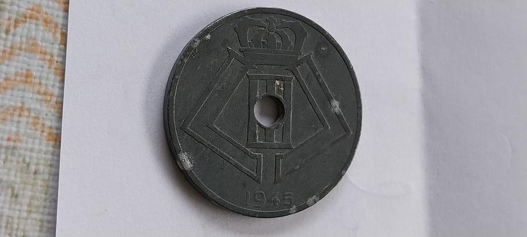 25 cent 1945 flamand-français, Envoi, Métal, Monnaie en vrac