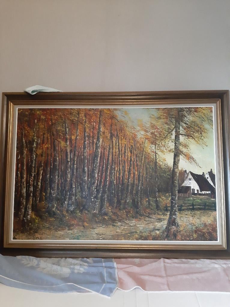 Schilderij, getekend Ferdi (3), Antiek en Kunst, Kunst | Schilderijen | Klassiek, Ophalen