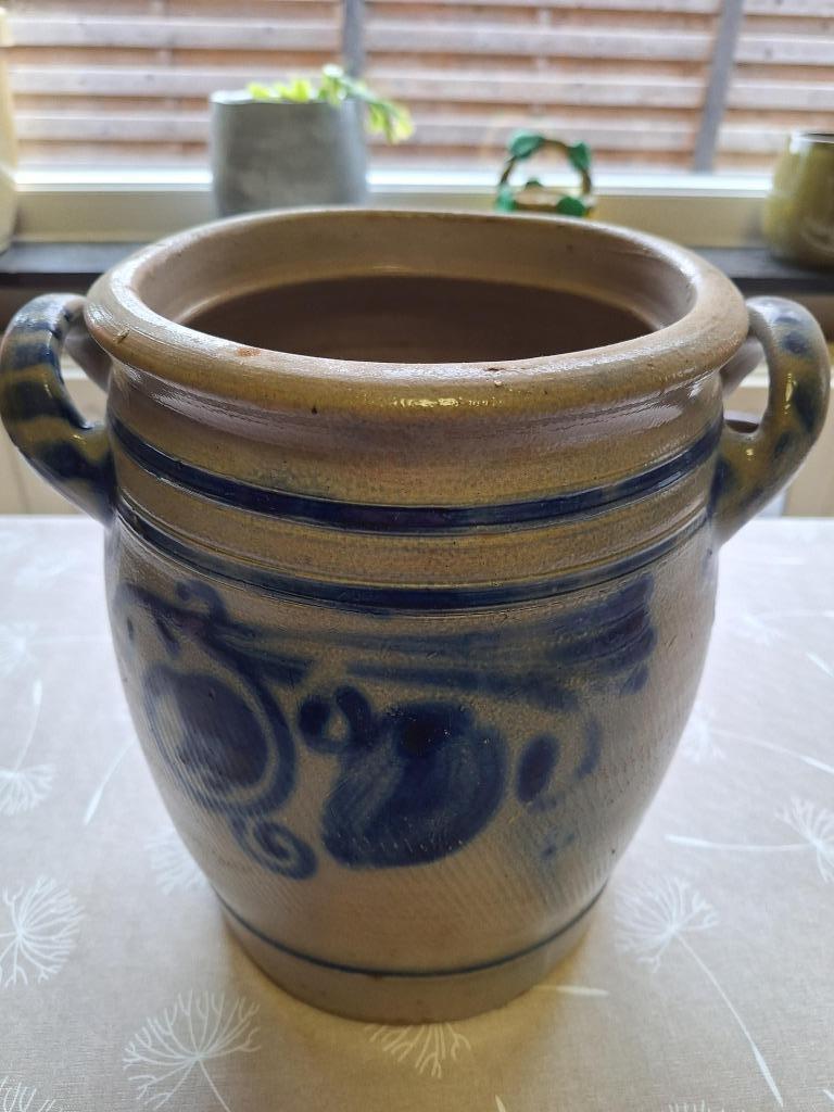 stenen kruikje : blauw-grijs, Antiek en Kunst, Ophalen