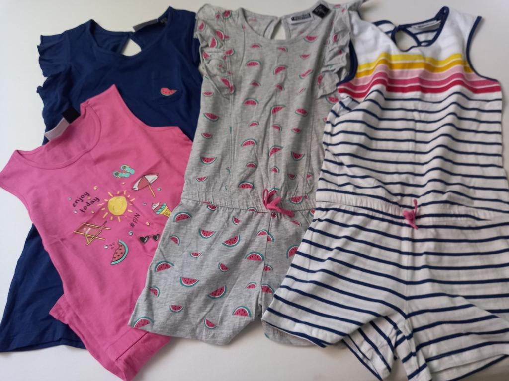 4 nieuwe jumpsuits 134, Ophalen of Verzenden, Nieuw, Meisje, Overige typen