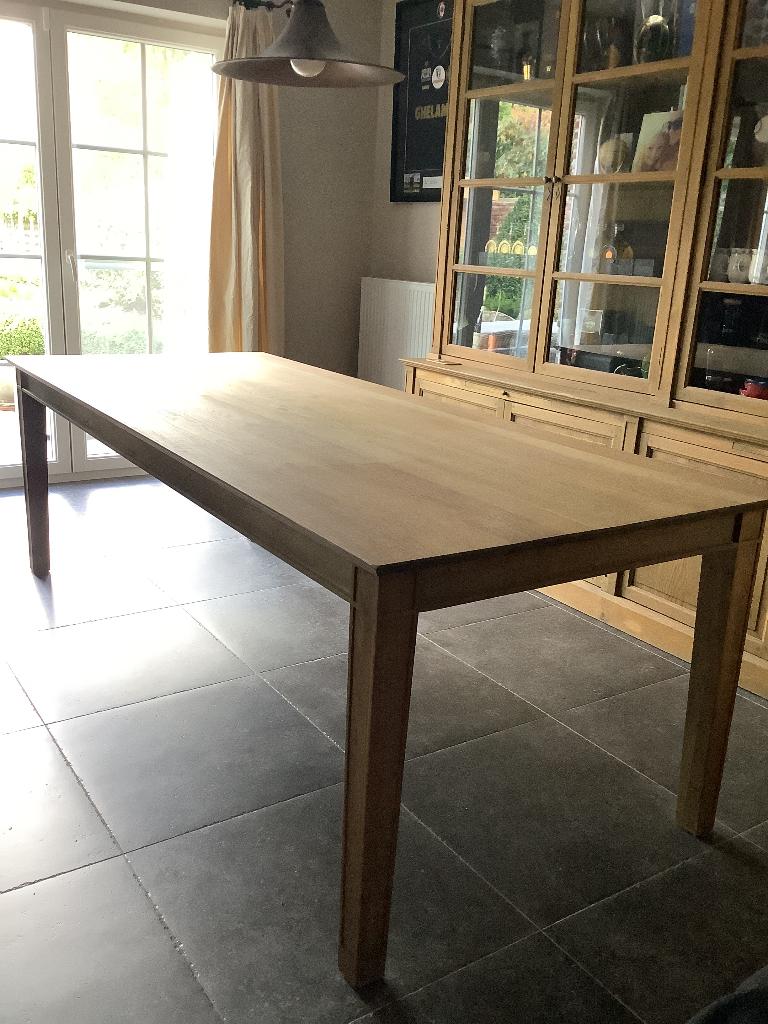 Tafel Overstock/Juntoo 2m40 x 1m, Huis en Inrichting, Tafels | Salontafels, Ophalen, Zo goed als nieuw