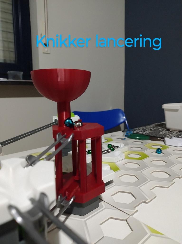 Gravitrax knikker lanceerder. 7 blokken hoog . 3d- print, Hobby en Vrije tijd, Ophalen, Nieuw