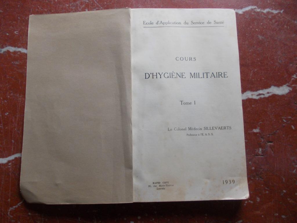 ARMEE COURS D HYGIENE MILITAIRE 1939, Enlèvement ou Envoi, 20e siècle ou après, Utilisé