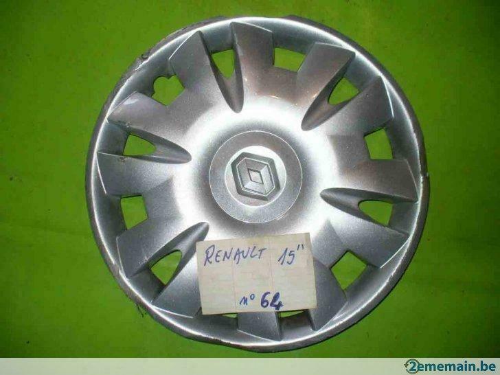 enjoliveur Renault 15'' (n°64) -1 pc, 15 pouces, Enlèvement ou Envoi, Utilisé, Jante(s)
