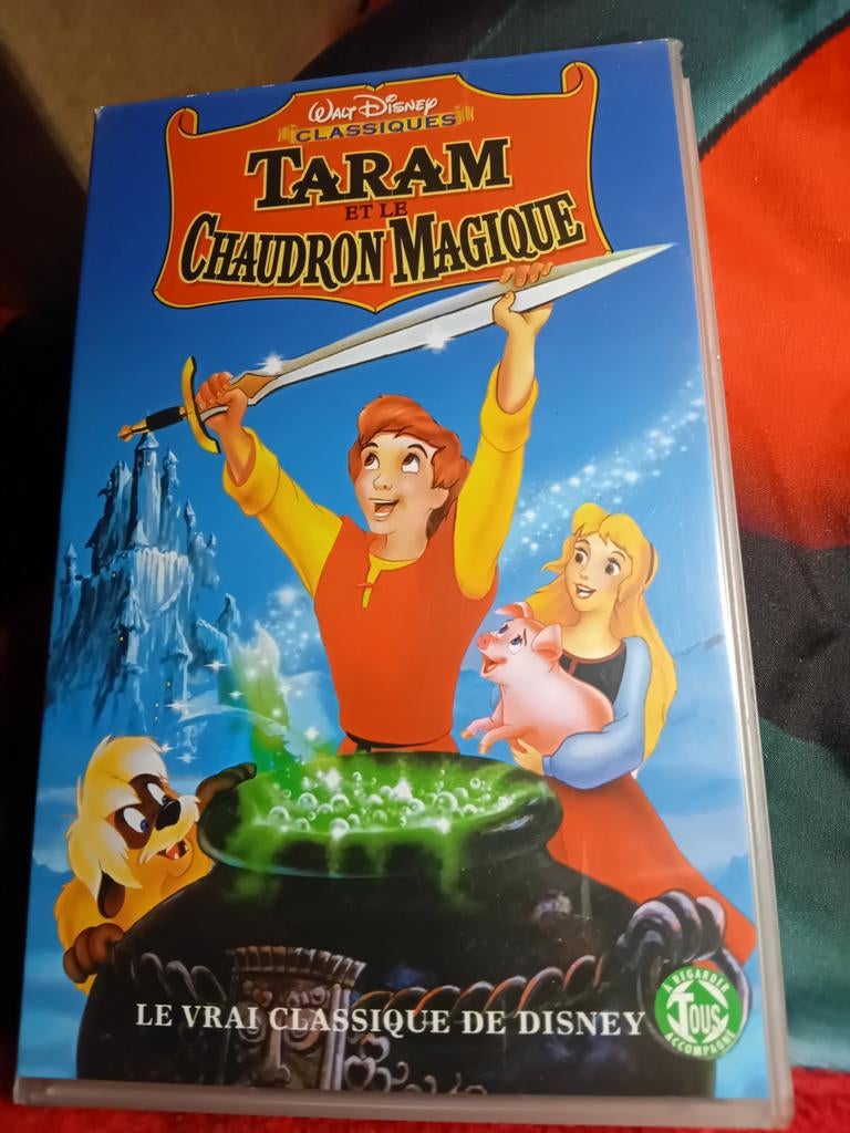 Originele VHS-tape „Taran and the Magic Cauldron”, Cd's en Dvd's, VHS | Film, Gebruikt, Overige genres, Alle leeftijden, Ophalen of Verzenden