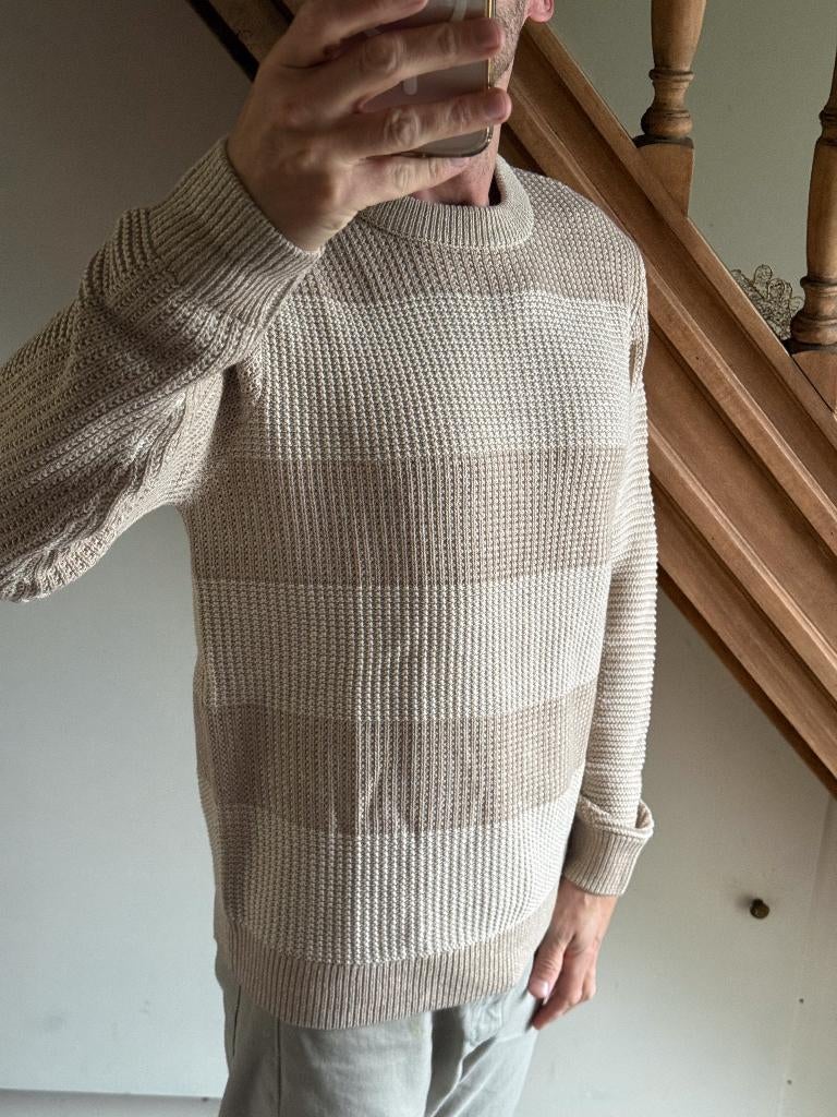 Nieuwe mooie trui heren - M, Kleding | Heren, Truien en Vesten, Maat 48/50 (M), Beige, Nieuw, Jack&Jones