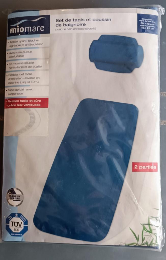 Set de bain bleu antidérapant. Nouveau., Enlèvement ou Envoi, Neuf, Bleu, Autres types