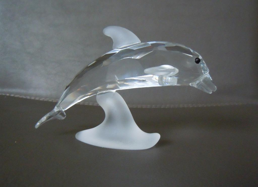 Kristallen Beeldje van Dolfijn., Verzamelen, Ophalen, Zo goed als nieuw, Dier