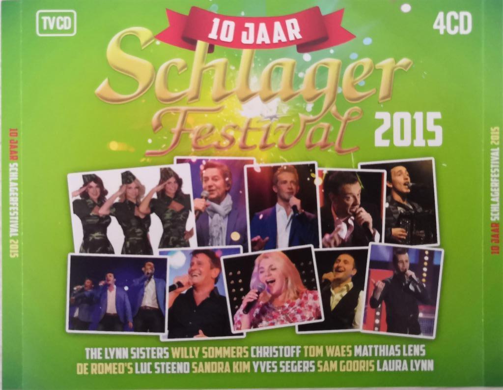 10 jaar Schlager festival 2015 - Various (4 CDbox), Enlèvement ou Envoi, Comme neuf, Chanson réaliste ou Smartlap