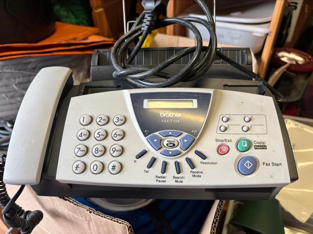 Fax Panasonic T104, Telecommunicatie, Faxen, Ophalen of Verzenden, Zo goed als nieuw, Fax