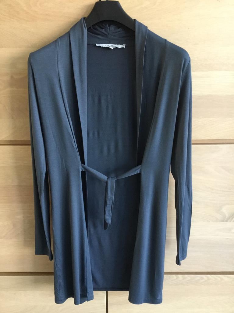 Lange gilet LA FEE MARABOUTEE, Ophalen of Verzenden, Zo goed als nieuw, Maat 38/40 (M), Grijs