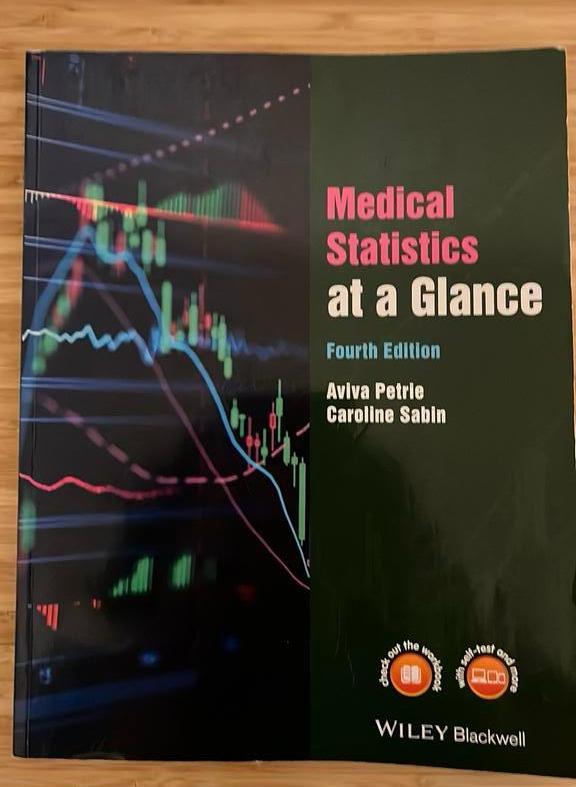 Medical statistics at a glance, Ophalen, Programmeertaal of Theorie, Aviva petrie, caroline sabin, Zo goed als nieuw