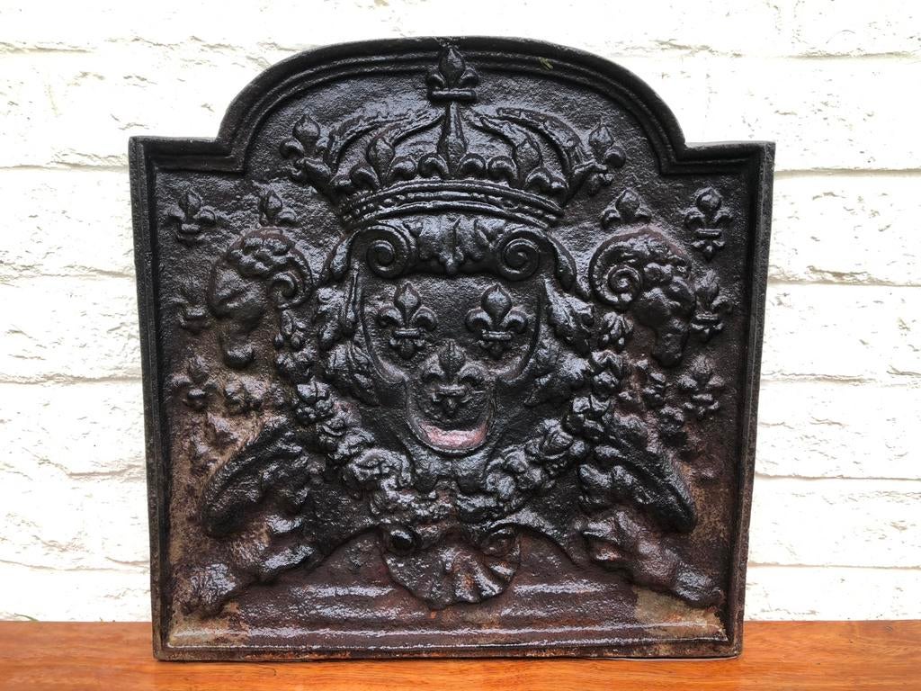 Plaque en fonte pour feu ouvert, Enlèvement, Utilisé