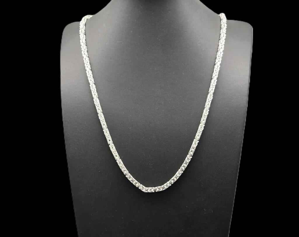 Zilveren konings ketting.Nieuw Ongedragen. 70 Gram.2025/587., Handtassen en Accessoires, Verzenden, Nieuw, Zilver, Zilver