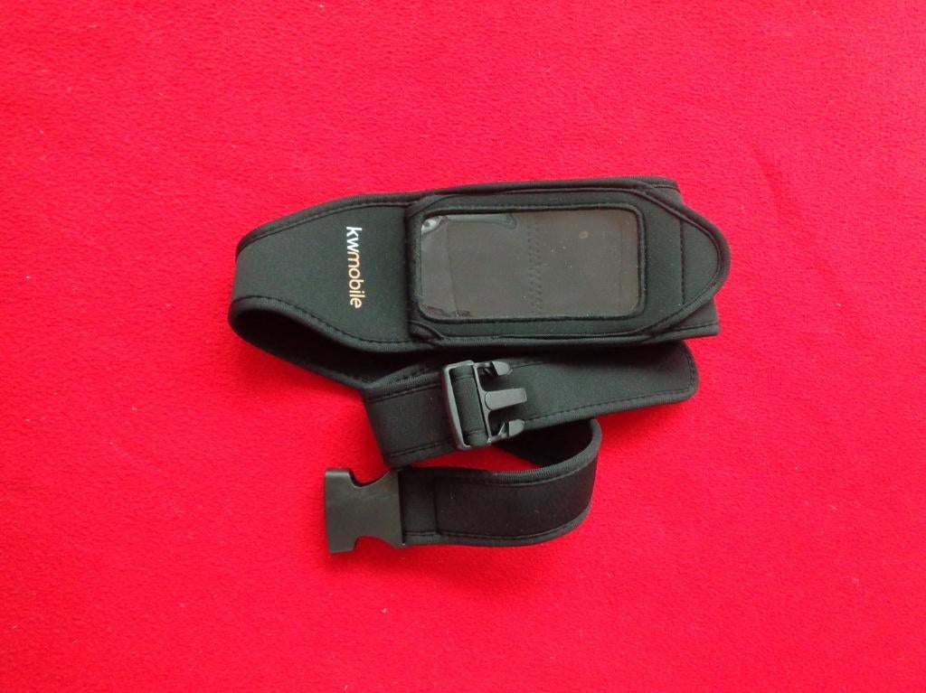 Ceinture de sport noire jogging pour GSM. KW mobile, Telecommunicatie, Verzenden, Zo goed als nieuw