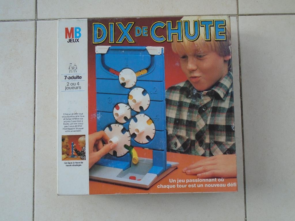 Jeu de société - Dix de chute - MB Vintage, Hobby & Loisirs créatifs, 1 ou 2 joueurs, Enlèvement ou Envoi, Utilisé