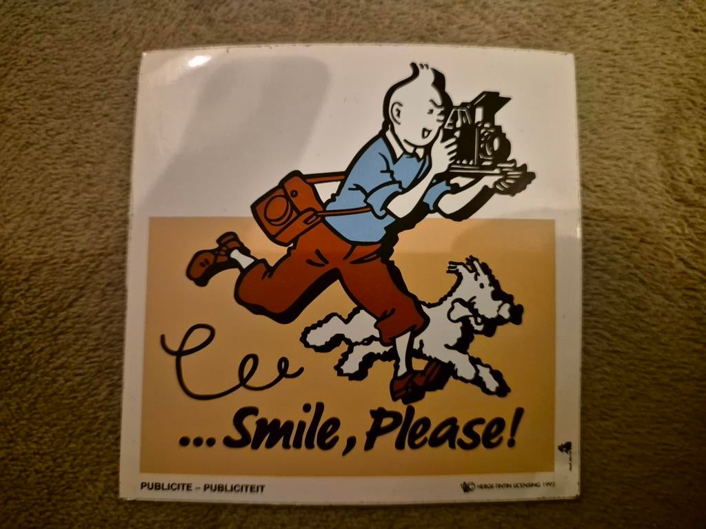 Sticker kuifje tintin Bobby, Collections, Enlèvement ou Envoi, Tintin