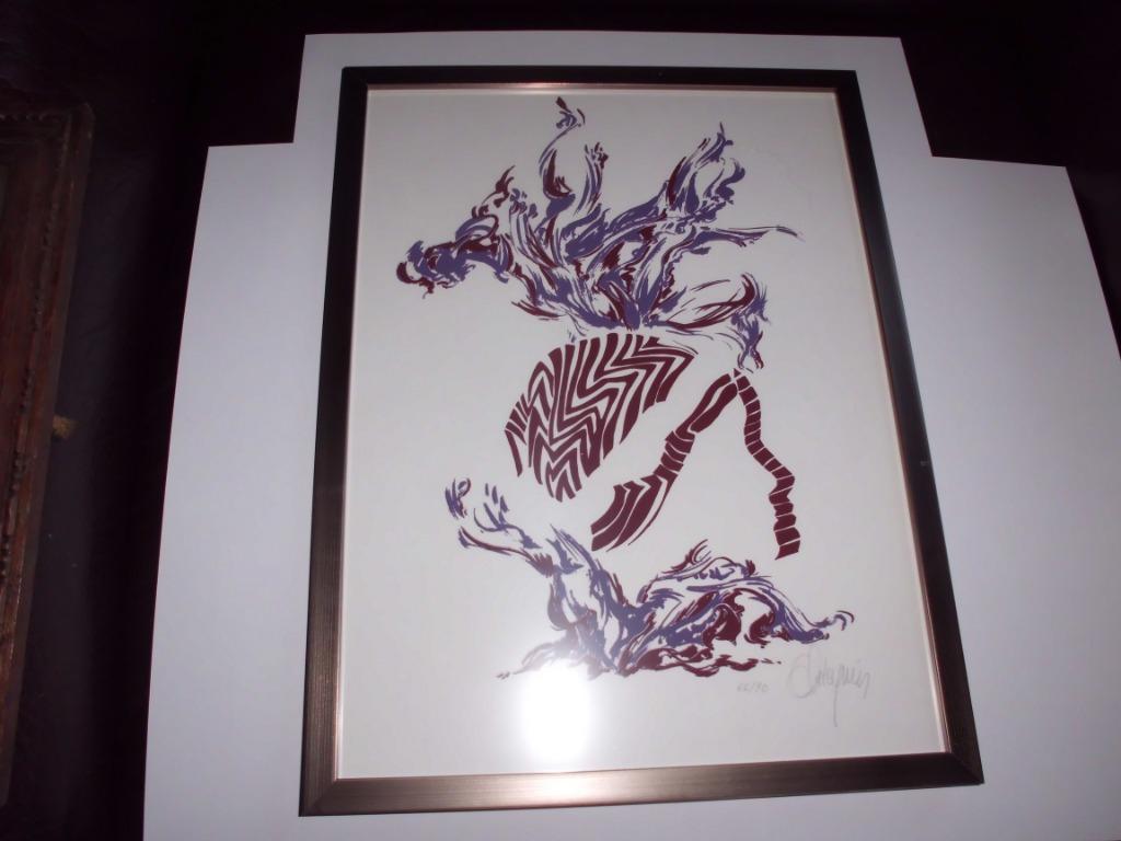 Litho modern tafereel, Antiek en Kunst, Ophalen