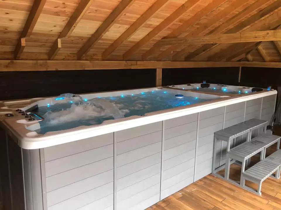 Zwemspa deals!, Jardin & Terrasse, Accessoires de piscine, Comme neuf, Enlèvement ou Envoi