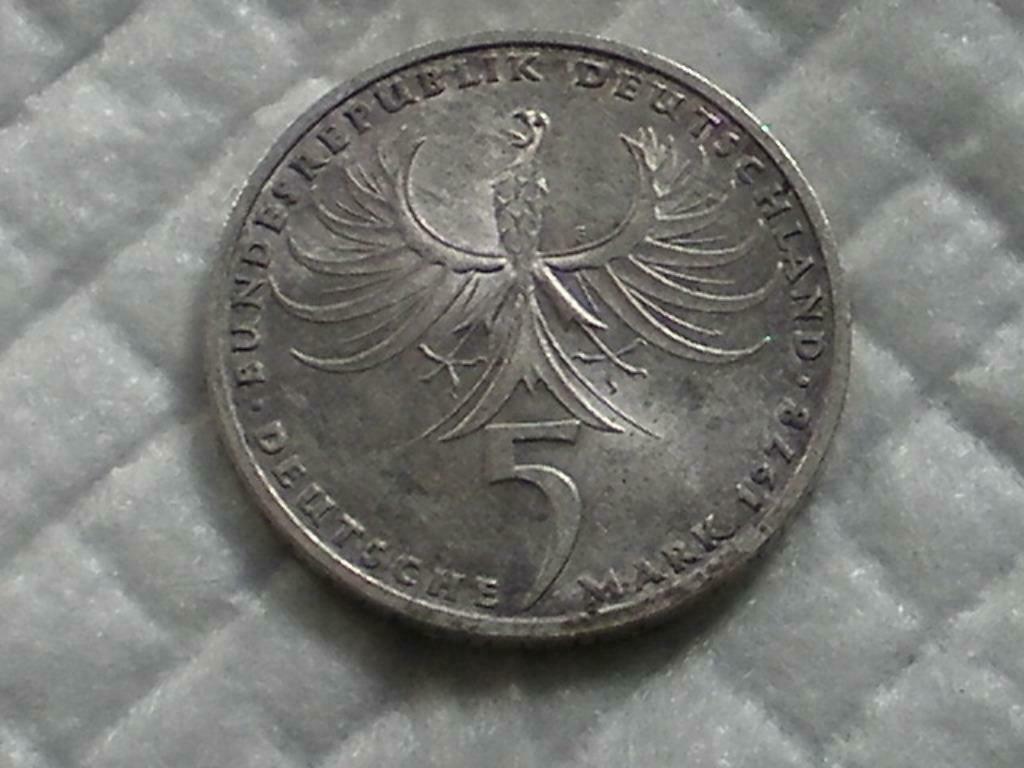 5 deutsche mark-Balthasar Neumann 1978 (106), Ophalen of Verzenden, Duitsland, Losse munt, Zilver