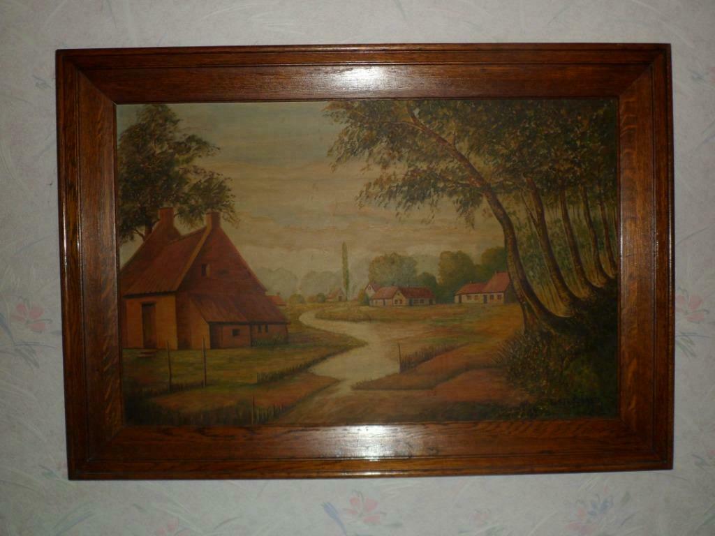 Schilderij E. Stroobants, Antiek en Kunst, Ophalen of Verzenden
