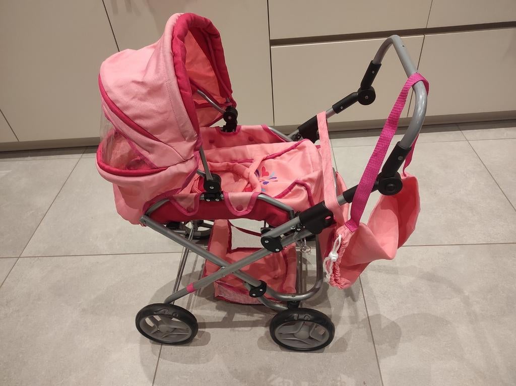 Roze kinderwagen, Kinderen en Baby's, Speelgoed | Poppen, Ophalen