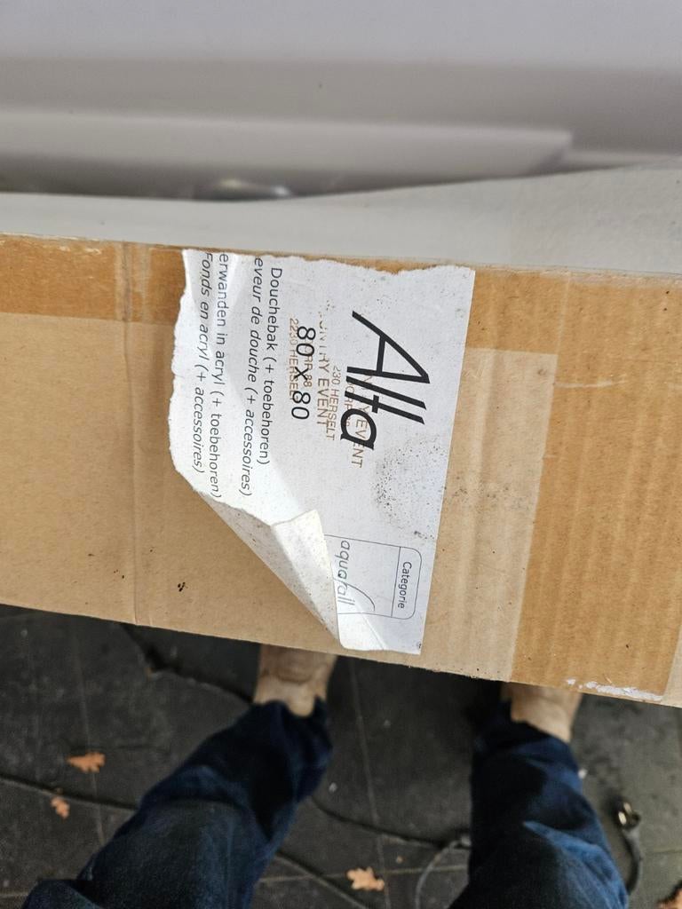 Douchecabine acryl  neuve  80 x 80, Ophalen