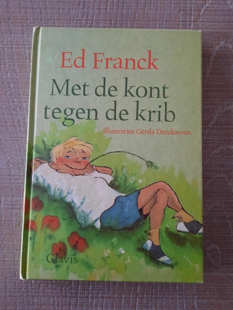 Leesboekje van in 1989 "Met de kont tegen de krib", Ophalen of Verzenden, Zo goed als nieuw
