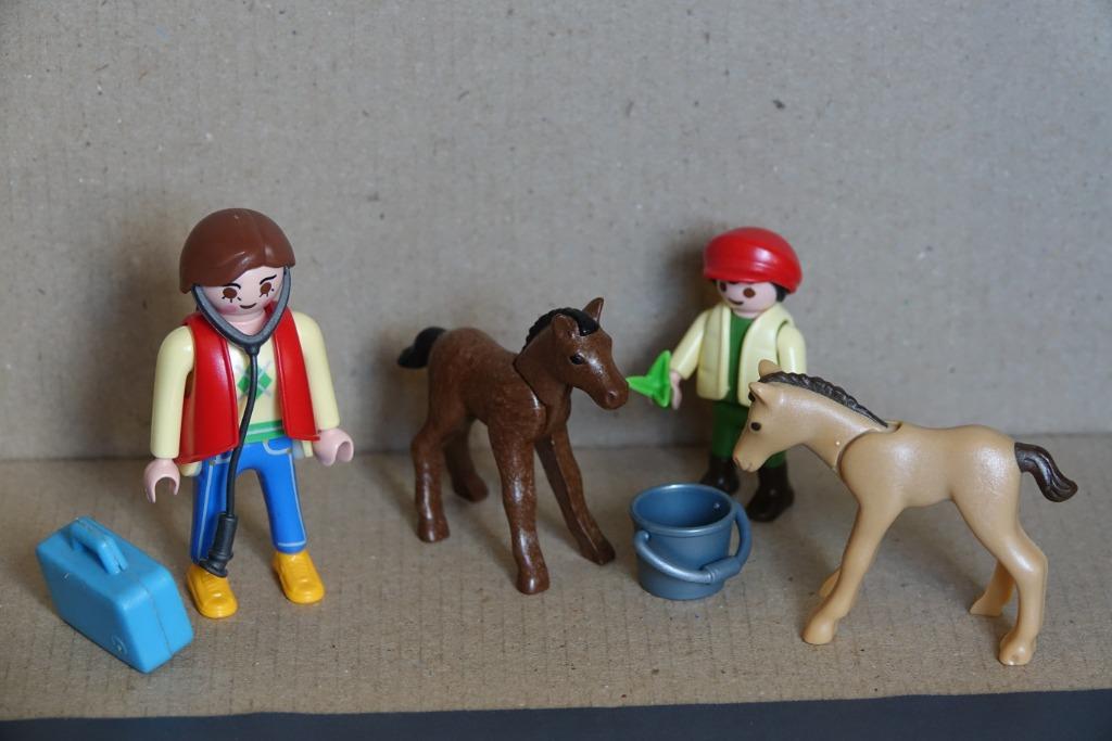 Playmobil set 4647 jongen met veulen en 5820 dierenarts, Enlèvement ou Envoi, Comme neuf