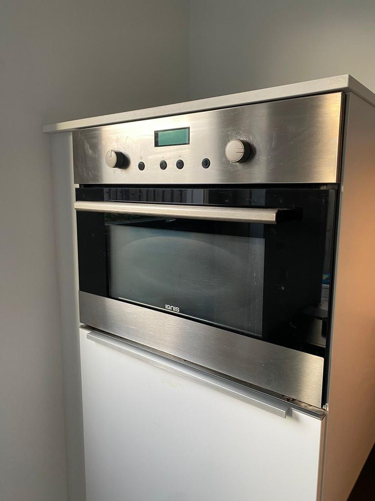 Nette Complete Hoekkeuken Hoogglans Wit + GEDEMONTEERD, Huis en Inrichting, Ophalen of Verzenden, Zo goed als nieuw, Wit, Hoekkeuken