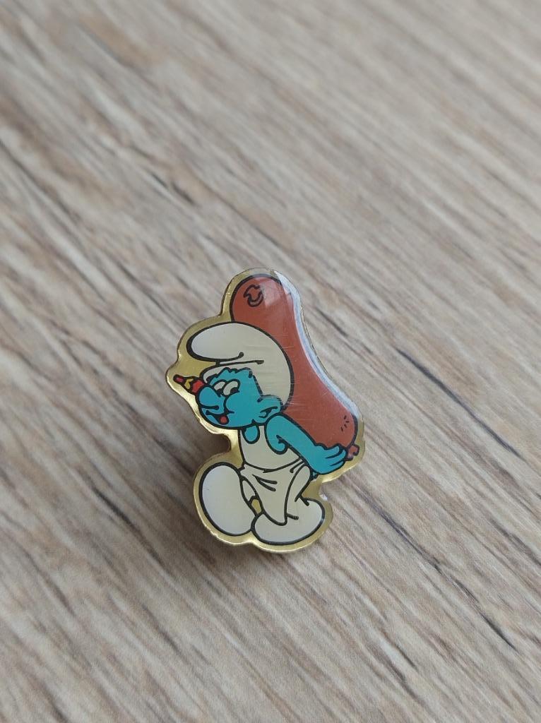 Pin van de smurfen Ter Beke 1992 - Peyo, Verzamelen, Ophalen of Verzenden, Gebruikt